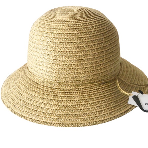 Sonoma Packable Natural Straw Cloche Hat - Picture 6 of 13
